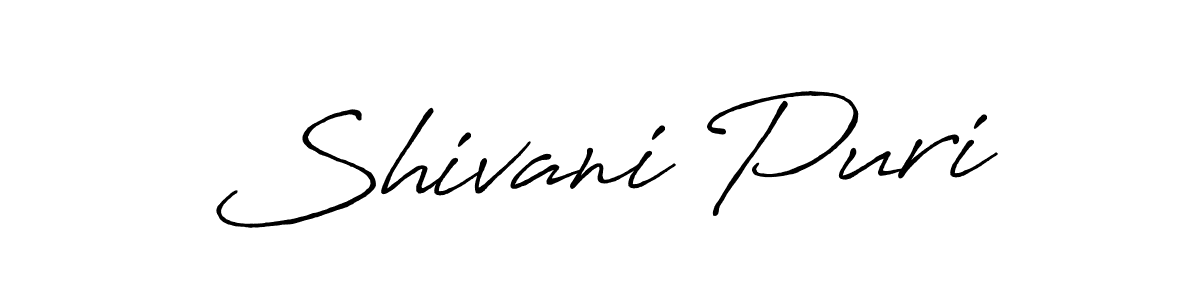 How to make Shivani Puri signature? Antro_Vectra_Bolder is a professional autograph style. Create handwritten signature for Shivani Puri name. Shivani Puri signature style 7 images and pictures png