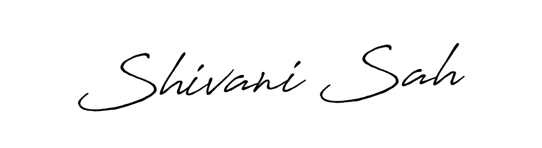 How to make Shivani Sah signature? Antro_Vectra_Bolder is a professional autograph style. Create handwritten signature for Shivani Sah name. Shivani Sah signature style 7 images and pictures png
