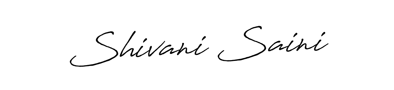 Antro_Vectra_Bolder is a professional signature style that is perfect for those who want to add a touch of class to their signature. It is also a great choice for those who want to make their signature more unique. Get Shivani Saini name to fancy signature for free. Shivani Saini signature style 7 images and pictures png