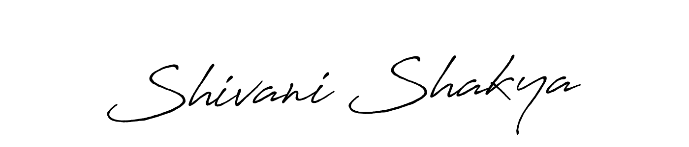 Make a beautiful signature design for name Shivani Shakya. With this signature (Antro_Vectra_Bolder) style, you can create a handwritten signature for free. Shivani Shakya signature style 7 images and pictures png