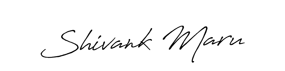 Use a signature maker to create a handwritten signature online. With this signature software, you can design (Antro_Vectra_Bolder) your own signature for name Shivank Maru. Shivank Maru signature style 7 images and pictures png
