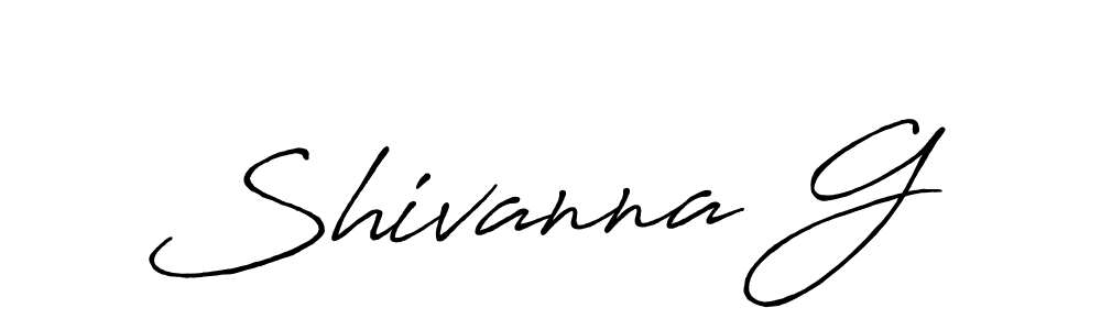 Similarly Antro_Vectra_Bolder is the best handwritten signature design. Signature creator online .You can use it as an online autograph creator for name Shivanna G. Shivanna G signature style 7 images and pictures png