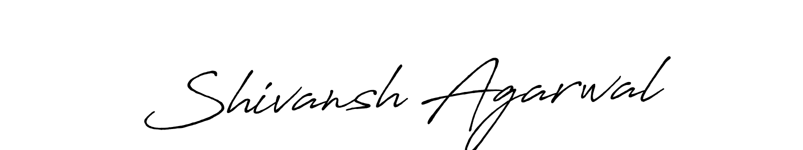 How to make Shivansh Agarwal signature? Antro_Vectra_Bolder is a professional autograph style. Create handwritten signature for Shivansh Agarwal name. Shivansh Agarwal signature style 7 images and pictures png
