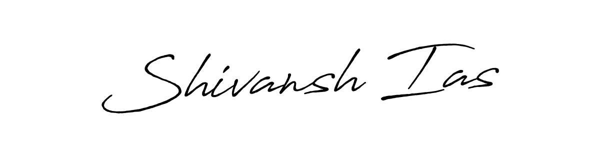 Use a signature maker to create a handwritten signature online. With this signature software, you can design (Antro_Vectra_Bolder) your own signature for name Shivansh Ias. Shivansh Ias signature style 7 images and pictures png