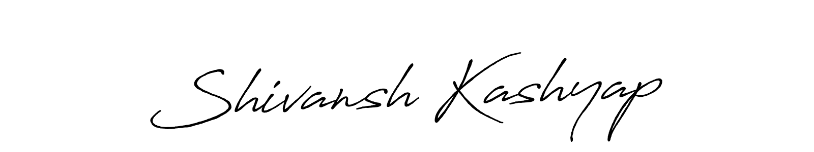 You should practise on your own different ways (Antro_Vectra_Bolder) to write your name (Shivansh Kashyap) in signature. don't let someone else do it for you. Shivansh Kashyap signature style 7 images and pictures png