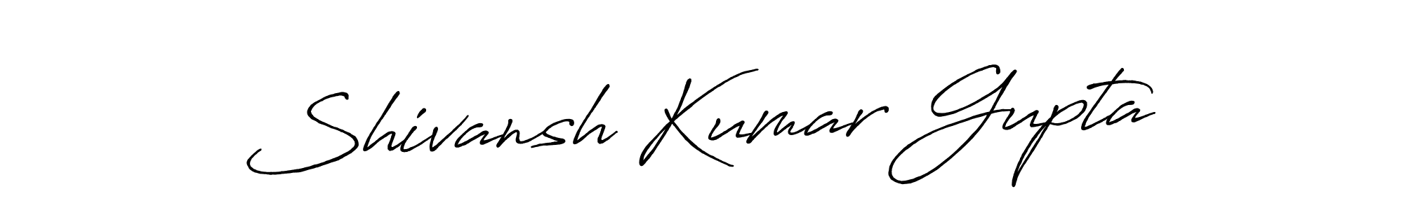 Shivansh Kumar Gupta stylish signature style. Best Handwritten Sign (Antro_Vectra_Bolder) for my name. Handwritten Signature Collection Ideas for my name Shivansh Kumar Gupta. Shivansh Kumar Gupta signature style 7 images and pictures png