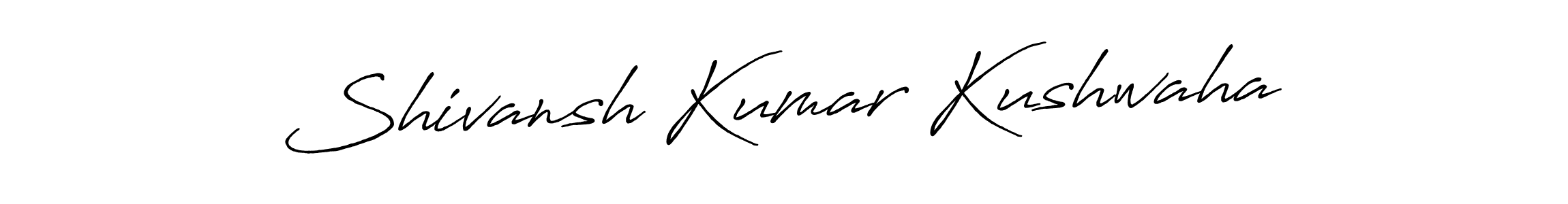 Design your own signature with our free online signature maker. With this signature software, you can create a handwritten (Antro_Vectra_Bolder) signature for name Shivansh Kumar Kushwaha. Shivansh Kumar Kushwaha signature style 7 images and pictures png