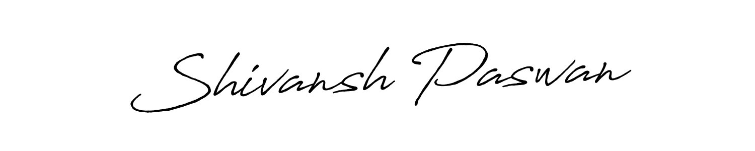 Use a signature maker to create a handwritten signature online. With this signature software, you can design (Antro_Vectra_Bolder) your own signature for name Shivansh Paswan. Shivansh Paswan signature style 7 images and pictures png