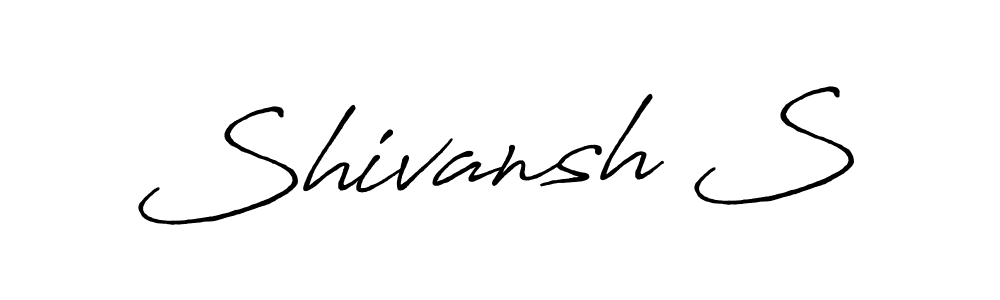 Make a beautiful signature design for name Shivansh S. Use this online signature maker to create a handwritten signature for free. Shivansh S signature style 7 images and pictures png