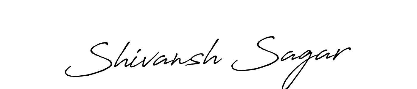 Design your own signature with our free online signature maker. With this signature software, you can create a handwritten (Antro_Vectra_Bolder) signature for name Shivansh Sagar. Shivansh Sagar signature style 7 images and pictures png