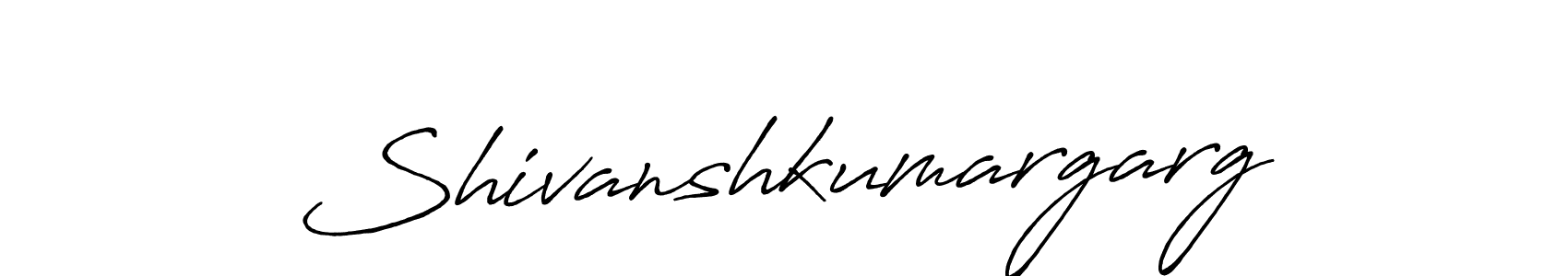 Make a beautiful signature design for name Shivanshkumargarg. With this signature (Antro_Vectra_Bolder) style, you can create a handwritten signature for free. Shivanshkumargarg signature style 7 images and pictures png