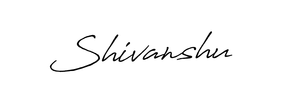 Shivanshu stylish signature style. Best Handwritten Sign (Antro_Vectra_Bolder) for my name. Handwritten Signature Collection Ideas for my name Shivanshu. Shivanshu signature style 7 images and pictures png