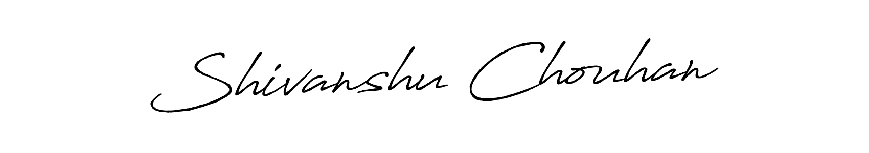 Design your own signature with our free online signature maker. With this signature software, you can create a handwritten (Antro_Vectra_Bolder) signature for name Shivanshu Chouhan. Shivanshu Chouhan signature style 7 images and pictures png