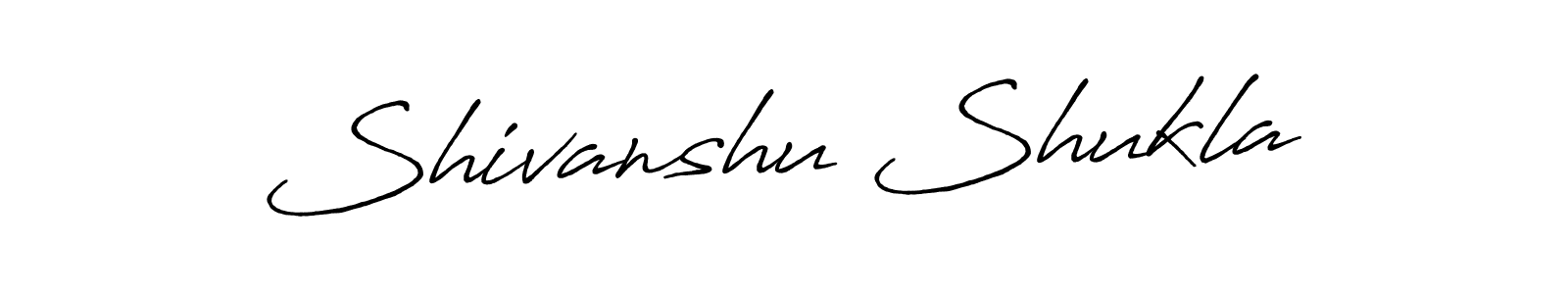 Design your own signature with our free online signature maker. With this signature software, you can create a handwritten (Antro_Vectra_Bolder) signature for name Shivanshu Shukla. Shivanshu Shukla signature style 7 images and pictures png