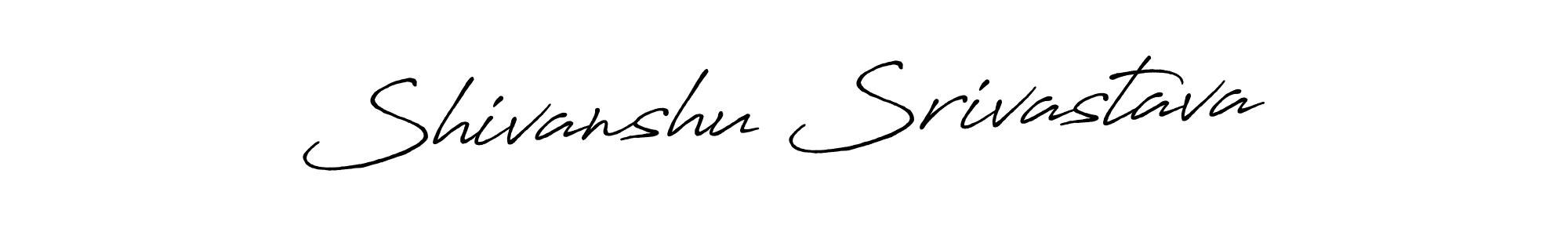 Design your own signature with our free online signature maker. With this signature software, you can create a handwritten (Antro_Vectra_Bolder) signature for name Shivanshu Srivastava. Shivanshu Srivastava signature style 7 images and pictures png