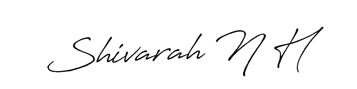 Create a beautiful signature design for name Shivarah N H. With this signature (Antro_Vectra_Bolder) fonts, you can make a handwritten signature for free. Shivarah N H signature style 7 images and pictures png