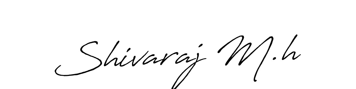 Design your own signature with our free online signature maker. With this signature software, you can create a handwritten (Antro_Vectra_Bolder) signature for name Shivaraj M.h. Shivaraj M.h signature style 7 images and pictures png