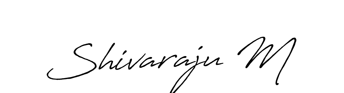 Use a signature maker to create a handwritten signature online. With this signature software, you can design (Antro_Vectra_Bolder) your own signature for name Shivaraju M. Shivaraju M signature style 7 images and pictures png