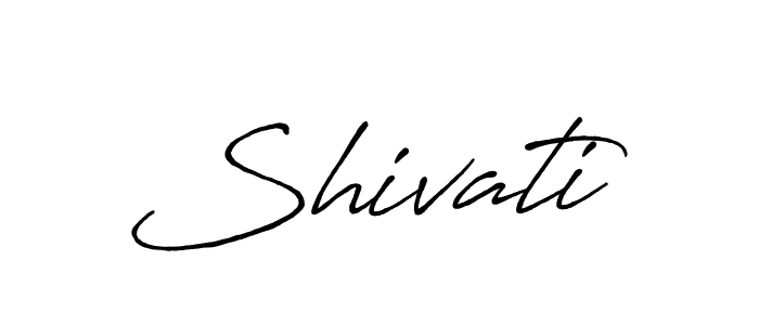 Make a beautiful signature design for name Shivati. With this signature (Antro_Vectra_Bolder) style, you can create a handwritten signature for free. Shivati signature style 7 images and pictures png