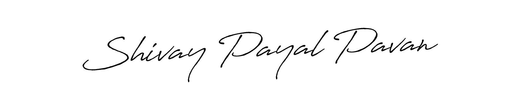 Design your own signature with our free online signature maker. With this signature software, you can create a handwritten (Antro_Vectra_Bolder) signature for name Shivay Payal Pavan. Shivay Payal Pavan signature style 7 images and pictures png