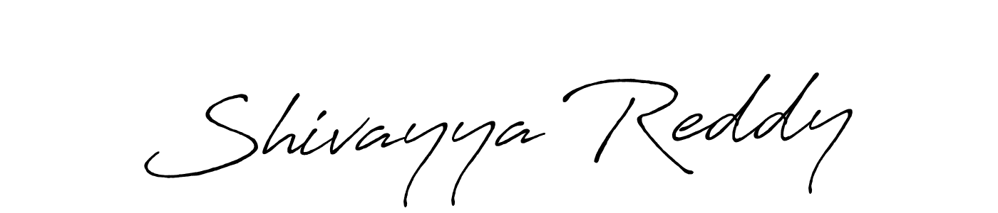 Make a beautiful signature design for name Shivayya Reddy. With this signature (Antro_Vectra_Bolder) style, you can create a handwritten signature for free. Shivayya Reddy signature style 7 images and pictures png