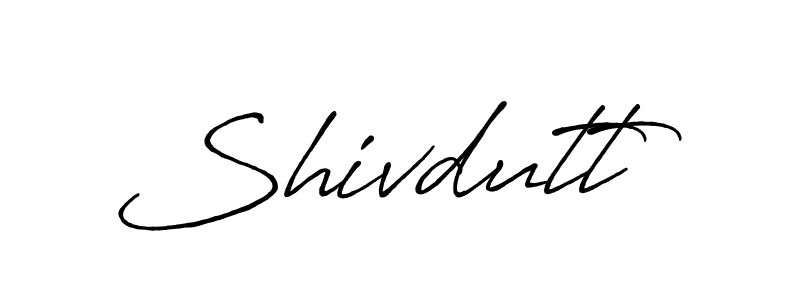 Design your own signature with our free online signature maker. With this signature software, you can create a handwritten (Antro_Vectra_Bolder) signature for name Shivdutt. Shivdutt signature style 7 images and pictures png