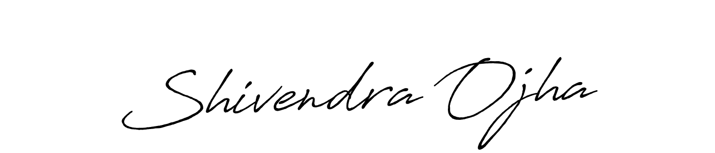 Shivendra Ojha stylish signature style. Best Handwritten Sign (Antro_Vectra_Bolder) for my name. Handwritten Signature Collection Ideas for my name Shivendra Ojha. Shivendra Ojha signature style 7 images and pictures png