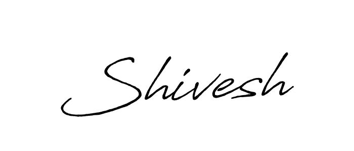 Shivesh stylish signature style. Best Handwritten Sign (Antro_Vectra_Bolder) for my name. Handwritten Signature Collection Ideas for my name Shivesh. Shivesh signature style 7 images and pictures png