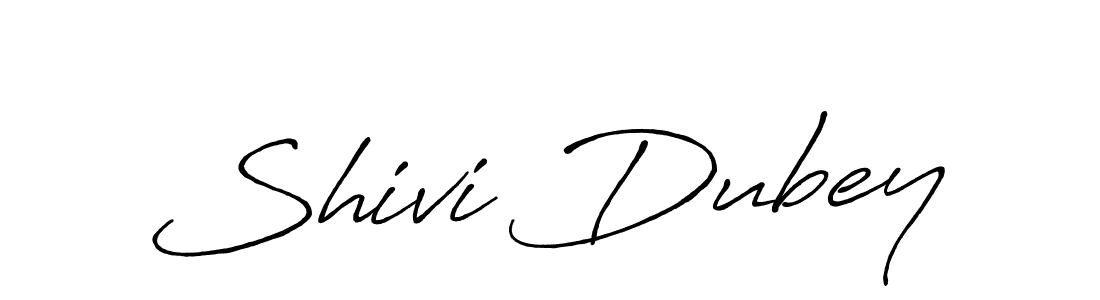 Create a beautiful signature design for name Shivi Dubey. With this signature (Antro_Vectra_Bolder) fonts, you can make a handwritten signature for free. Shivi Dubey signature style 7 images and pictures png