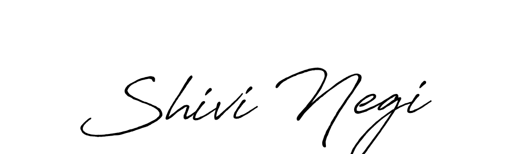 Use a signature maker to create a handwritten signature online. With this signature software, you can design (Antro_Vectra_Bolder) your own signature for name Shivi Negi. Shivi Negi signature style 7 images and pictures png