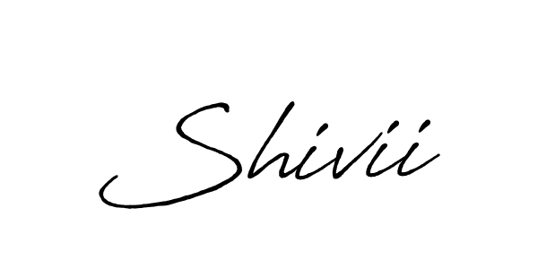 How to make Shivii name signature. Use Antro_Vectra_Bolder style for creating short signs online. This is the latest handwritten sign. Shivii signature style 7 images and pictures png