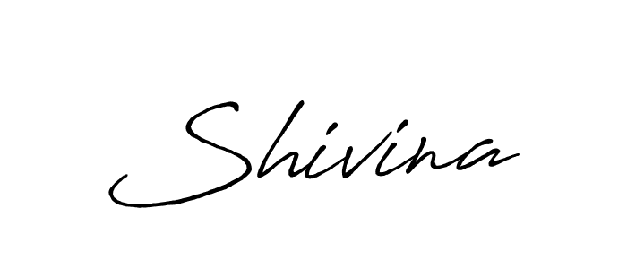 How to make Shivina signature? Antro_Vectra_Bolder is a professional autograph style. Create handwritten signature for Shivina name. Shivina signature style 7 images and pictures png