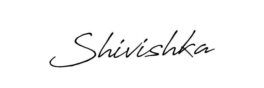 Create a beautiful signature design for name Shivishka. With this signature (Antro_Vectra_Bolder) fonts, you can make a handwritten signature for free. Shivishka signature style 7 images and pictures png