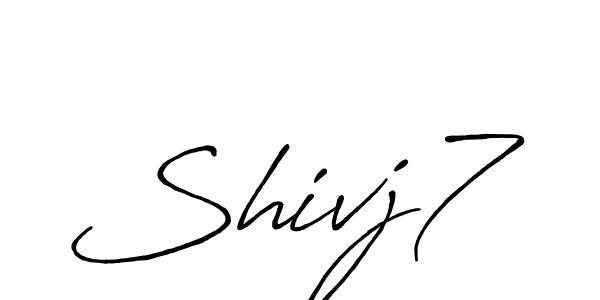 The best way (Antro_Vectra_Bolder) to make a short signature is to pick only two or three words in your name. The name Shivj7 include a total of six letters. For converting this name. Shivj7 signature style 7 images and pictures png