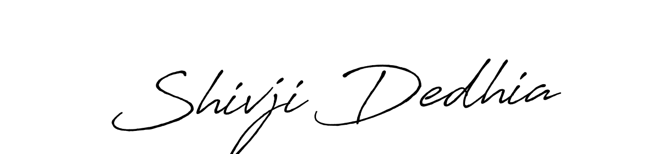 Similarly Antro_Vectra_Bolder is the best handwritten signature design. Signature creator online .You can use it as an online autograph creator for name Shivji Dedhia. Shivji Dedhia signature style 7 images and pictures png