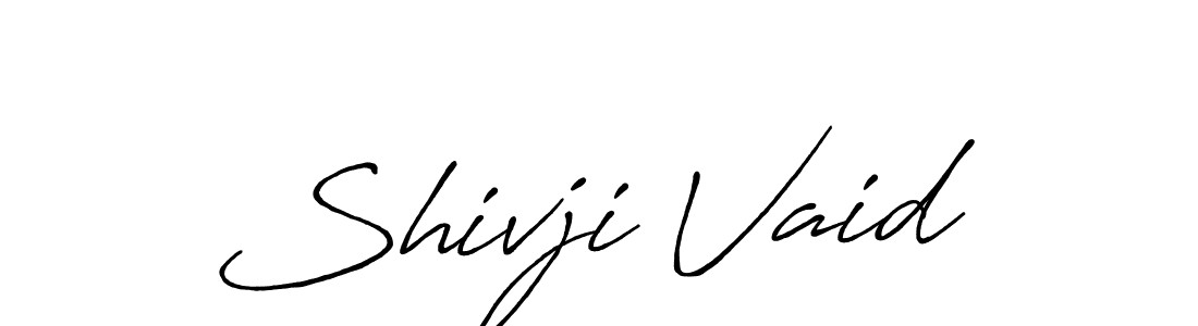 Similarly Antro_Vectra_Bolder is the best handwritten signature design. Signature creator online .You can use it as an online autograph creator for name Shivji Vaid. Shivji Vaid signature style 7 images and pictures png