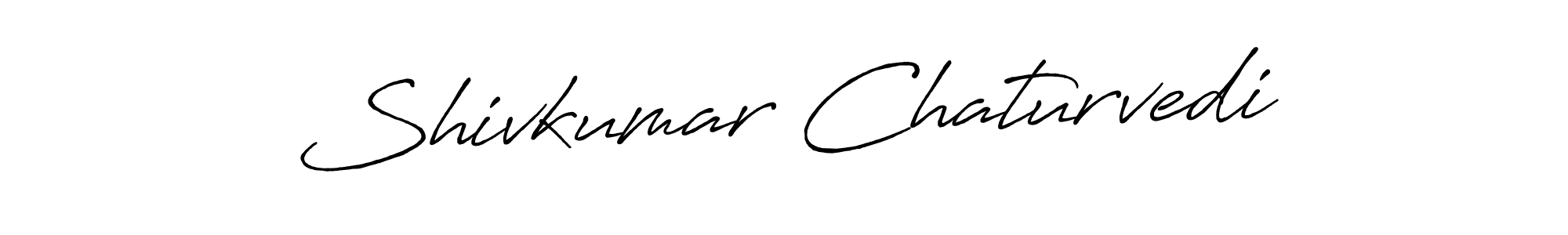 Create a beautiful signature design for name Shivkumar Chaturvedi. With this signature (Antro_Vectra_Bolder) fonts, you can make a handwritten signature for free. Shivkumar Chaturvedi signature style 7 images and pictures png