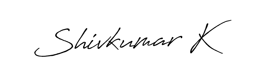 Shivkumar K stylish signature style. Best Handwritten Sign (Antro_Vectra_Bolder) for my name. Handwritten Signature Collection Ideas for my name Shivkumar K. Shivkumar K signature style 7 images and pictures png