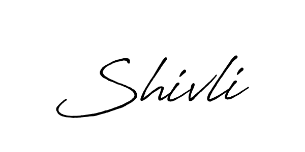How to make Shivli signature? Antro_Vectra_Bolder is a professional autograph style. Create handwritten signature for Shivli name. Shivli signature style 7 images and pictures png