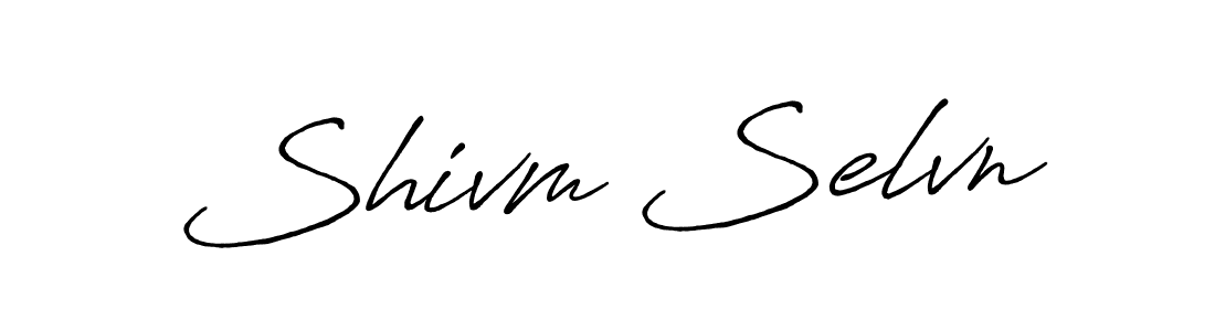 Create a beautiful signature design for name Shivm Selvn. With this signature (Antro_Vectra_Bolder) fonts, you can make a handwritten signature for free. Shivm Selvn signature style 7 images and pictures png