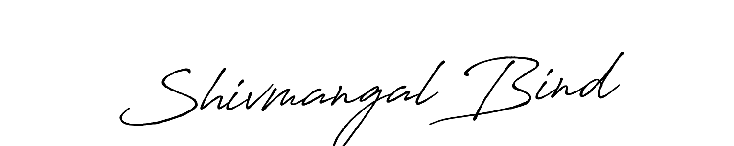 Shivmangal Bind stylish signature style. Best Handwritten Sign (Antro_Vectra_Bolder) for my name. Handwritten Signature Collection Ideas for my name Shivmangal Bind. Shivmangal Bind signature style 7 images and pictures png