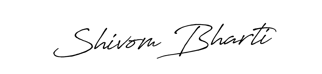 See photos of Shivom Bharti official signature by Spectra . Check more albums & portfolios. Read reviews & check more about Antro_Vectra_Bolder font. Shivom Bharti signature style 7 images and pictures png