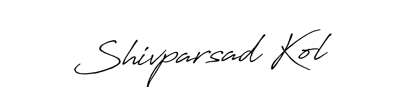 Use a signature maker to create a handwritten signature online. With this signature software, you can design (Antro_Vectra_Bolder) your own signature for name Shivparsad Kol. Shivparsad Kol signature style 7 images and pictures png