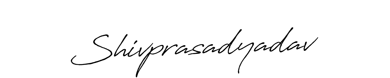 Design your own signature with our free online signature maker. With this signature software, you can create a handwritten (Antro_Vectra_Bolder) signature for name Shivprasadyadav. Shivprasadyadav signature style 7 images and pictures png