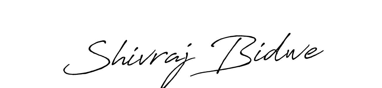 Create a beautiful signature design for name Shivraj Bidwe. With this signature (Antro_Vectra_Bolder) fonts, you can make a handwritten signature for free. Shivraj Bidwe signature style 7 images and pictures png