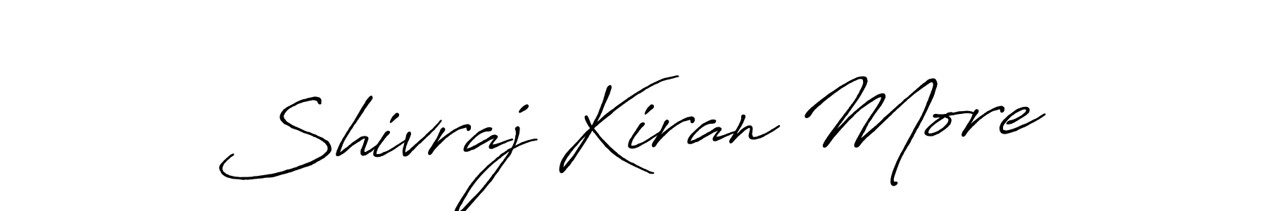 Create a beautiful signature design for name Shivraj Kiran More. With this signature (Antro_Vectra_Bolder) fonts, you can make a handwritten signature for free. Shivraj Kiran More signature style 7 images and pictures png