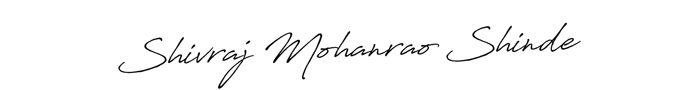 How to make Shivraj Mohanrao Shinde name signature. Use Antro_Vectra_Bolder style for creating short signs online. This is the latest handwritten sign. Shivraj Mohanrao Shinde signature style 7 images and pictures png