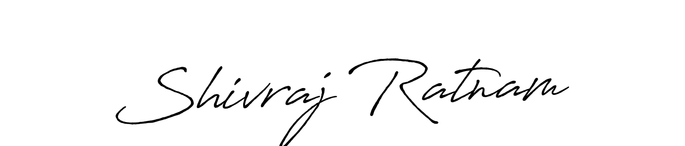 Make a beautiful signature design for name Shivraj Ratnam. With this signature (Antro_Vectra_Bolder) style, you can create a handwritten signature for free. Shivraj Ratnam signature style 7 images and pictures png