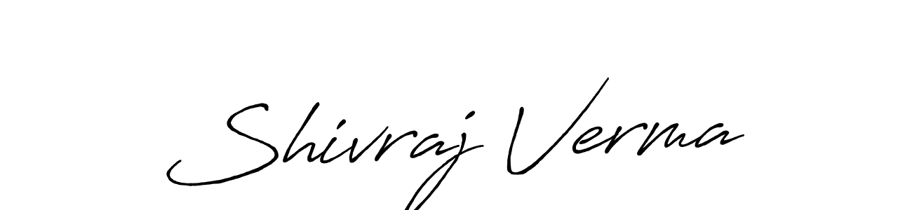 Create a beautiful signature design for name Shivraj Verma. With this signature (Antro_Vectra_Bolder) fonts, you can make a handwritten signature for free. Shivraj Verma signature style 7 images and pictures png