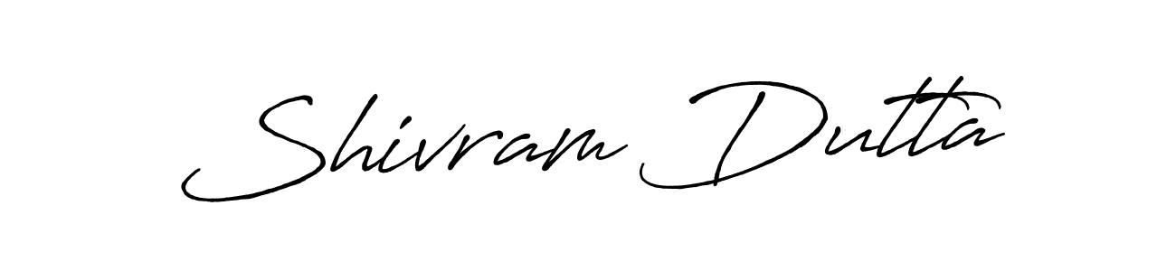 Make a beautiful signature design for name Shivram Dutta. With this signature (Antro_Vectra_Bolder) style, you can create a handwritten signature for free. Shivram Dutta signature style 7 images and pictures png